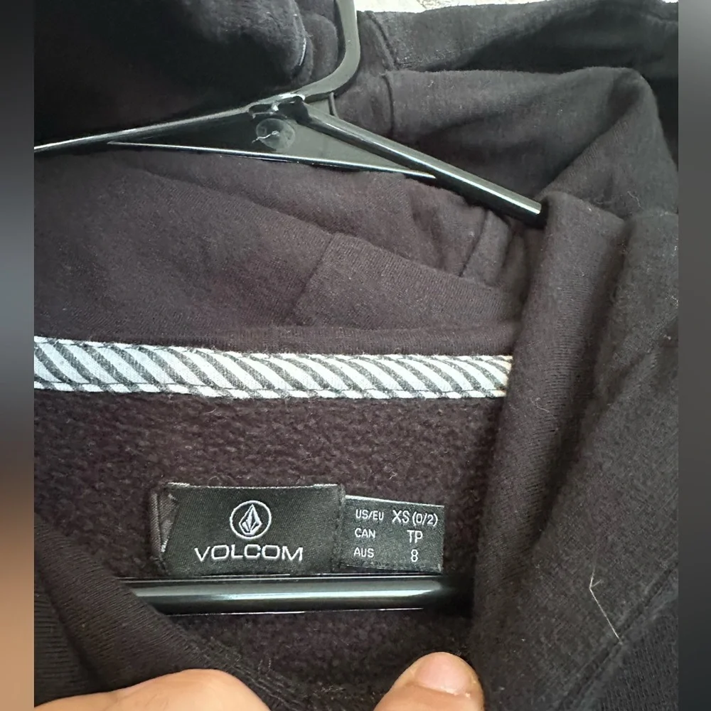 Volcom Since Forever Black Colourful Hoodie Graphic Design Palm Trees - Picture 4 of 6